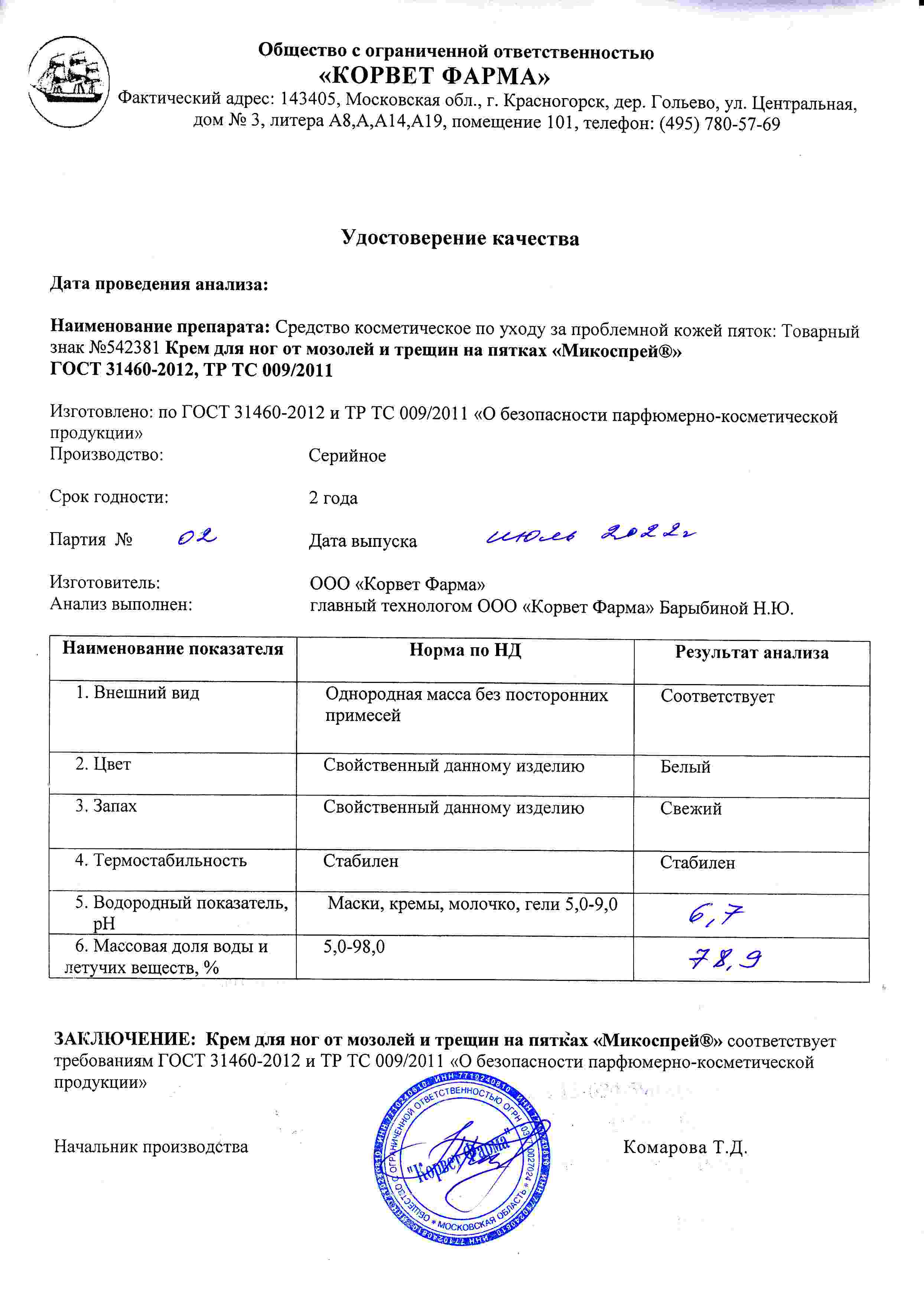 Паспорт №07202202